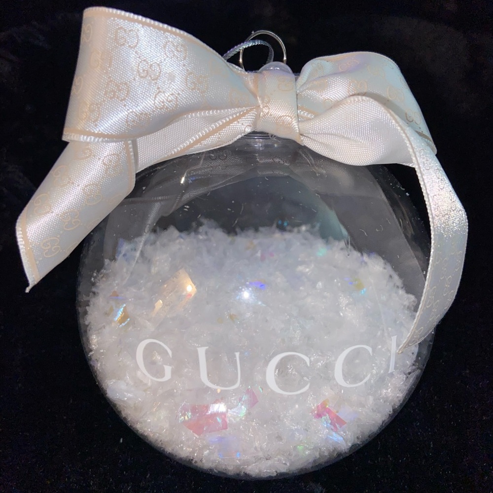 Gucci Transparent Ornament with Ivory Bow